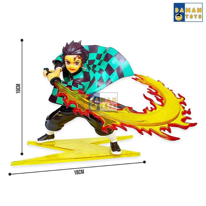 Jual Figure Tanjiro Kamado Demon Slayer Pedang Nichirin Kimetsu No ...