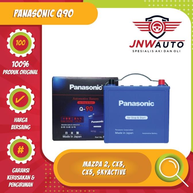Jual Aki Panasonic Q90 / Q85 for Mazda ISS made in Japan | Shopee Indonesia