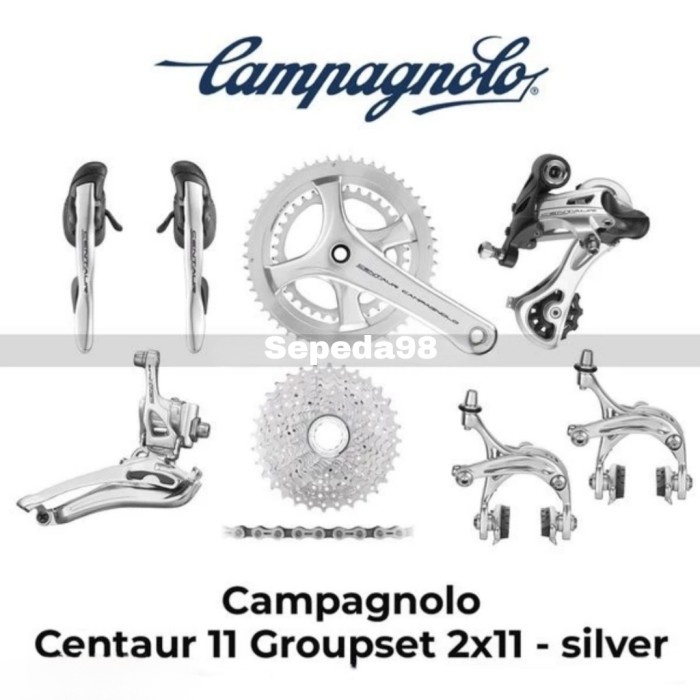 Campagnolo Veloce Campagnolo Potenza Silver Groupset EuroBikeParts