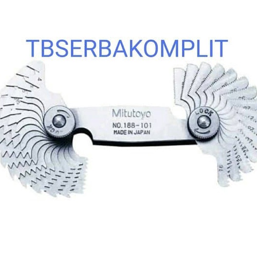 Mitutoyo Metric Screw Pitch Gage 0.4 - 7mm 188-121 - View #12