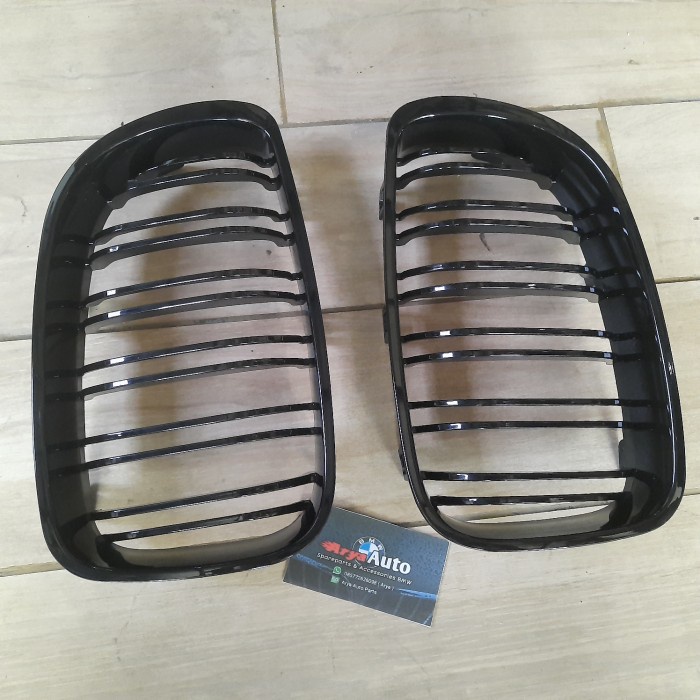 Jual Grill Depan Bmw E81 E82 E87 E88 Lci Facelift Black Glossy Double ...