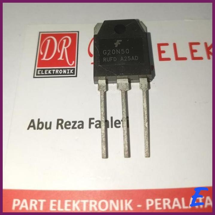 Jual MOSFET 20N50 POWER FET 20A 500V TRANSISTOR 500VOLT MOSPET PET TR