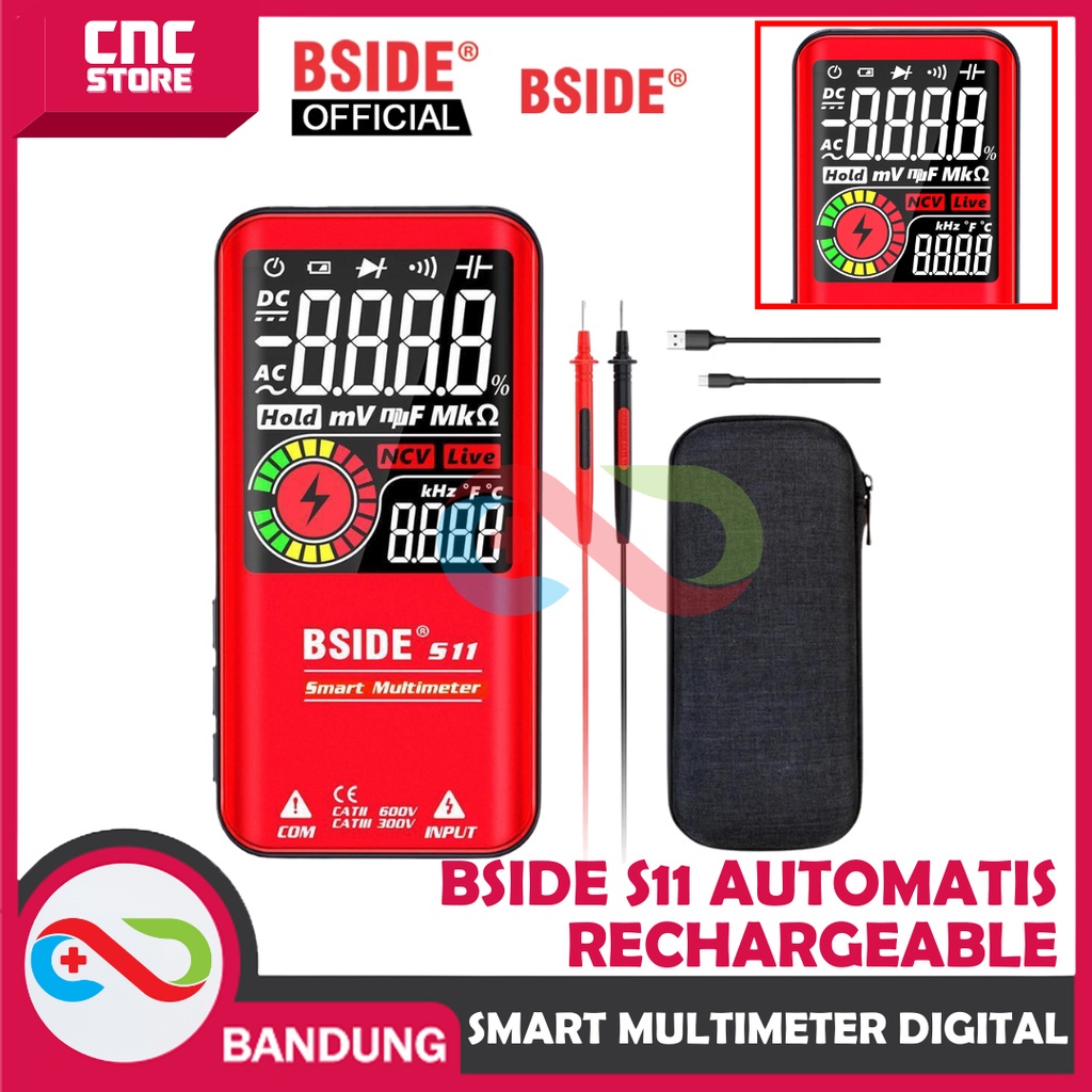 Jual BSIDE S11 SMART MULTIMETER DIGITAL AVOMETER MULTITESTER ORI AUTO ...