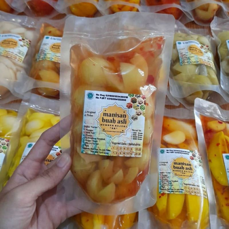 Jual Manisan Buah Pala Basah Segar Original Pedas Segar Gula Alami