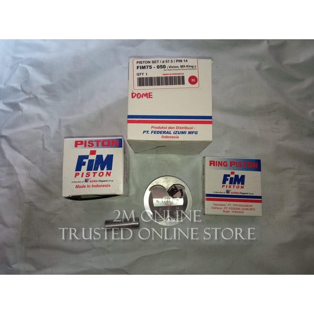Jual Pistonkit Modifikasi Mx 150 Vixion Mx King R15 Old Dome Dia 57.5 ...