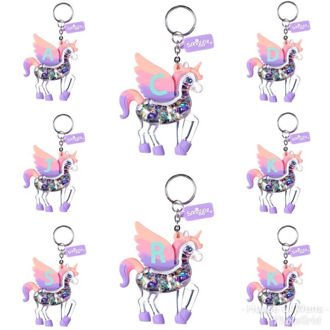 Jual Smiggle Shimmy Scented Alphabet Keyring - Gantungan Huruf Smiggle ...