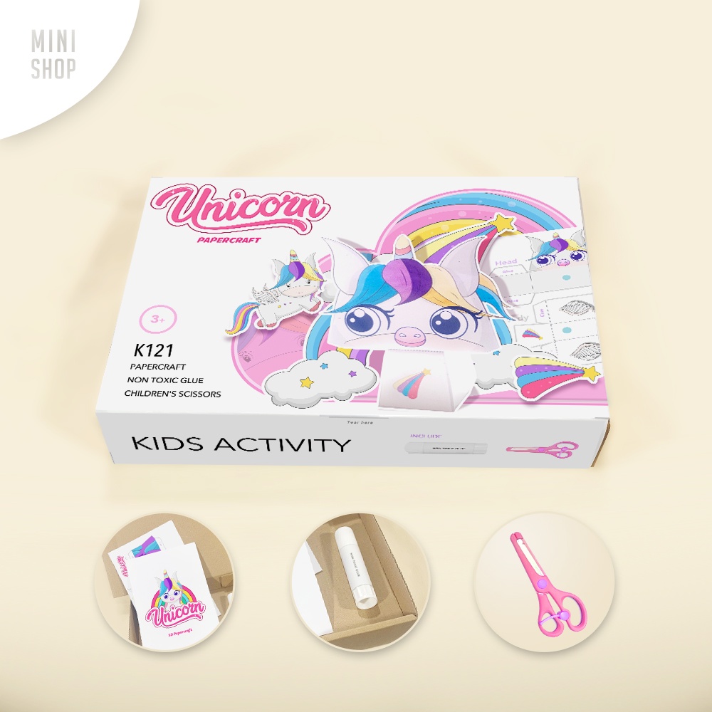 Jual Katalog Paket papercraft anak ( gunting + lem ) mainan edukasi ...