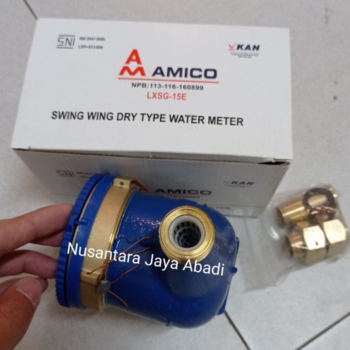 Jual Meteran Air / Watermeter / Flowmeter Amico 1 1/2 