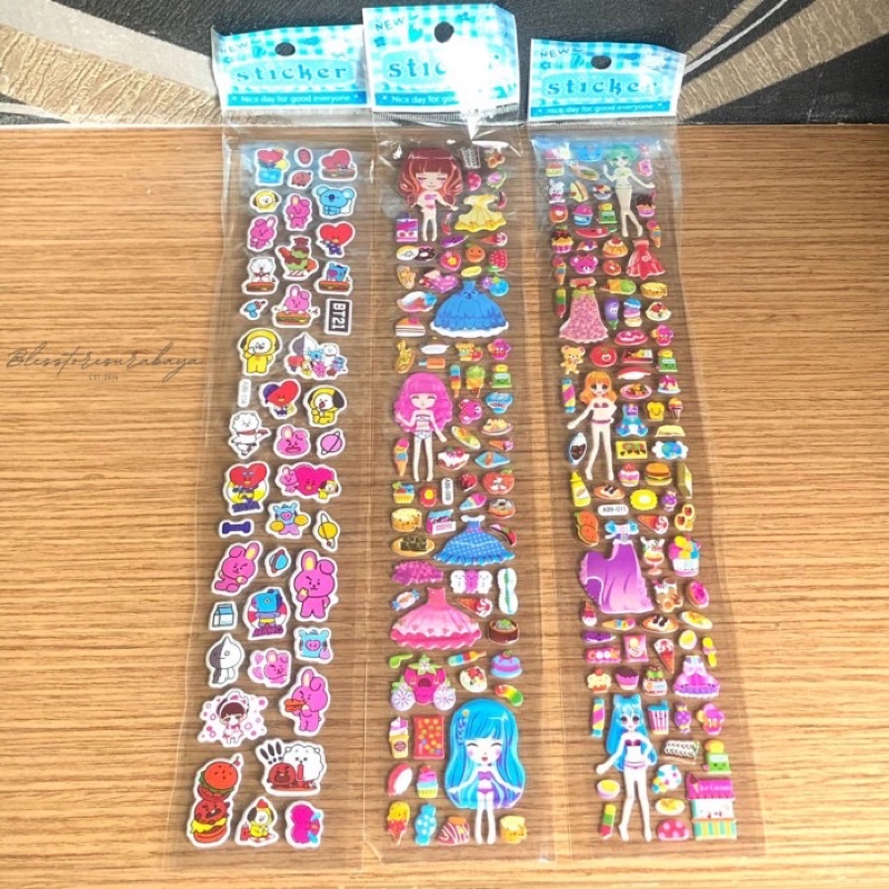 Jual [HB 746] Sticker Kartun / Karakter / Mainan Anak / Tempel Stiker ...