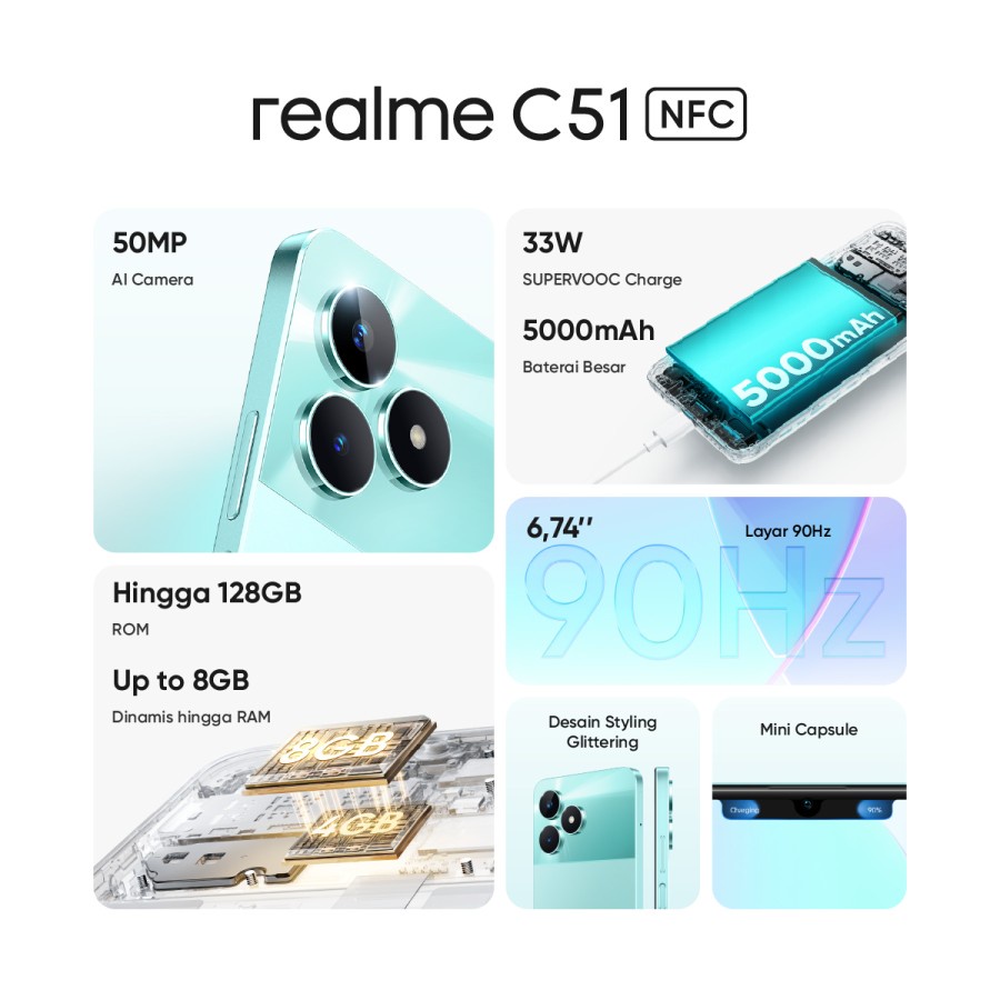 Jual REALME C51 4/128GB | Shopee Indonesia
