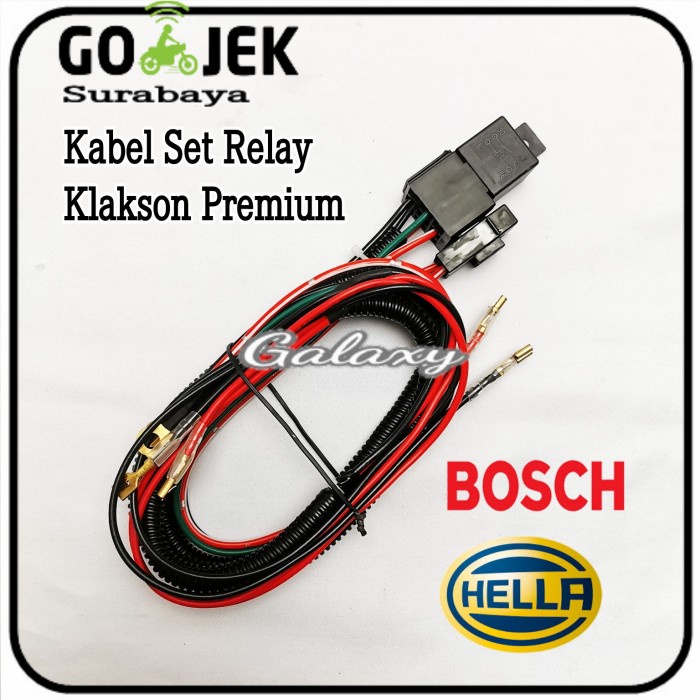 Jual KABEL RELAY SET UNTUK KLAKSON RELAY BY HELLA / BOSCH ORIGINAL