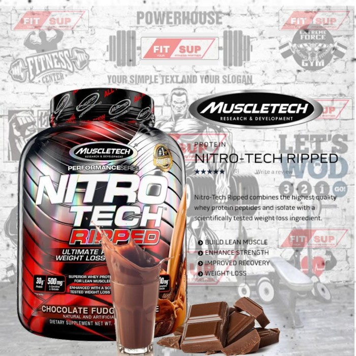 Jual Nitrotech Ripped 4lbs Nitro Tech Ripped nitro riped | Shopee Indonesia