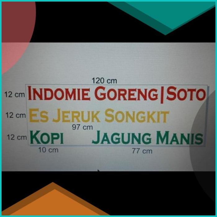 Jual Custom Cutting Sticker Indomie Es jeruk dll ukuran by WA 20JVLZ3 ...