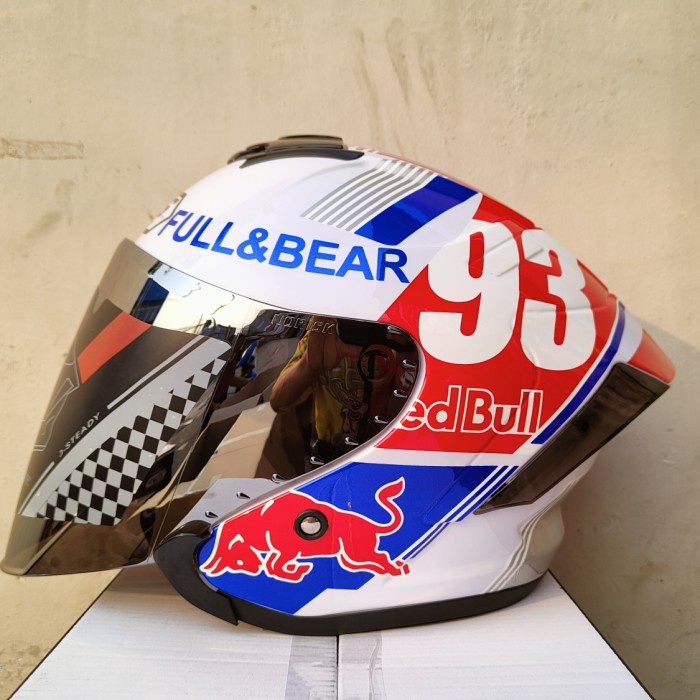 Jual Helm Js Armor Half Face Motif Leopard Redbull Sni Premium | Shopee ...