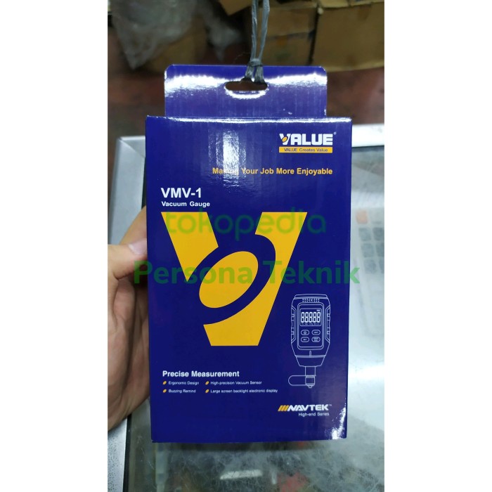 Manomètre Numérique Haute Précision VMV-1 - Plage 0-10000Pa, Pour Vide Et Pression, Alimentation Piles