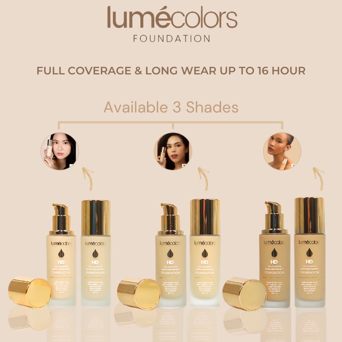 Jual LUMECOLORS FOUNDATION DEWY ACNE SKIN OIL CONTROL FULL COVERAGE