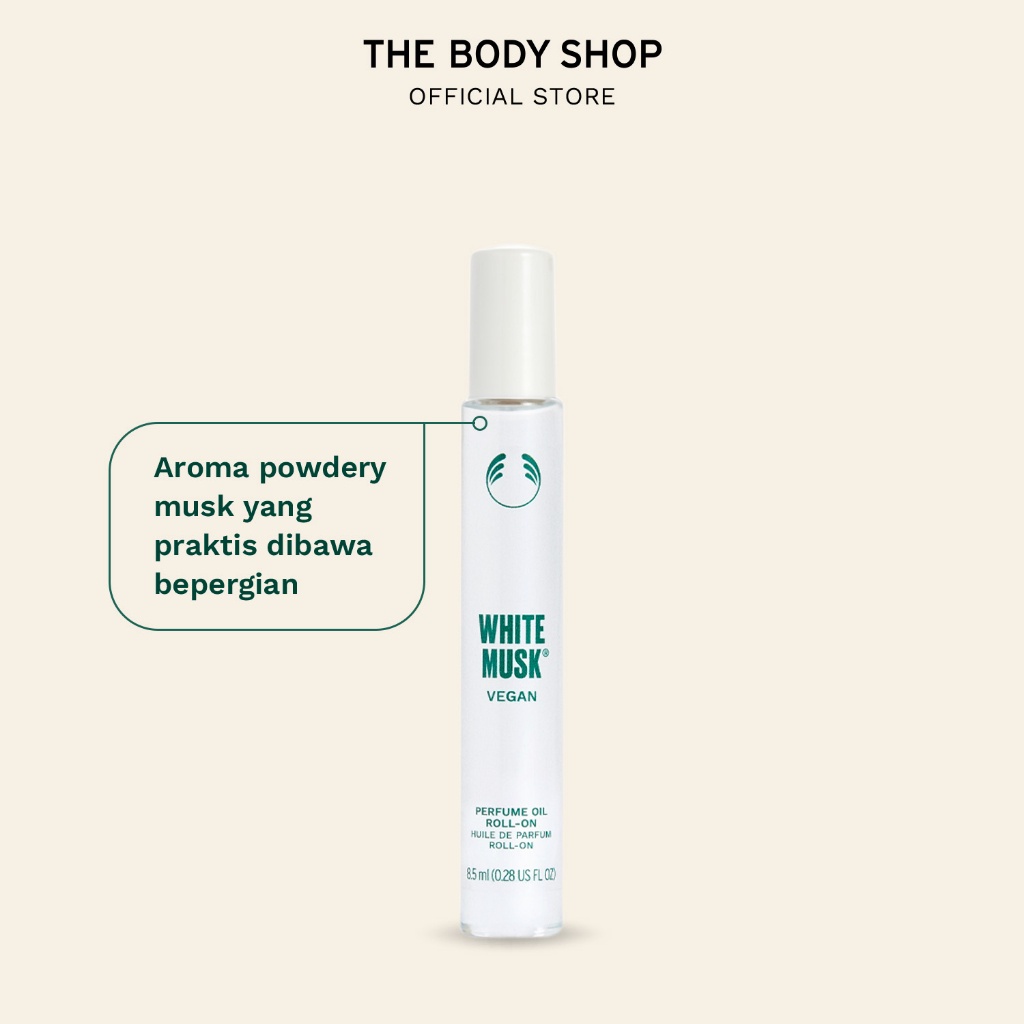 Jual The Body Shop White Musk Perfume Oil Roll On 8.5ml Shopee Indonesia