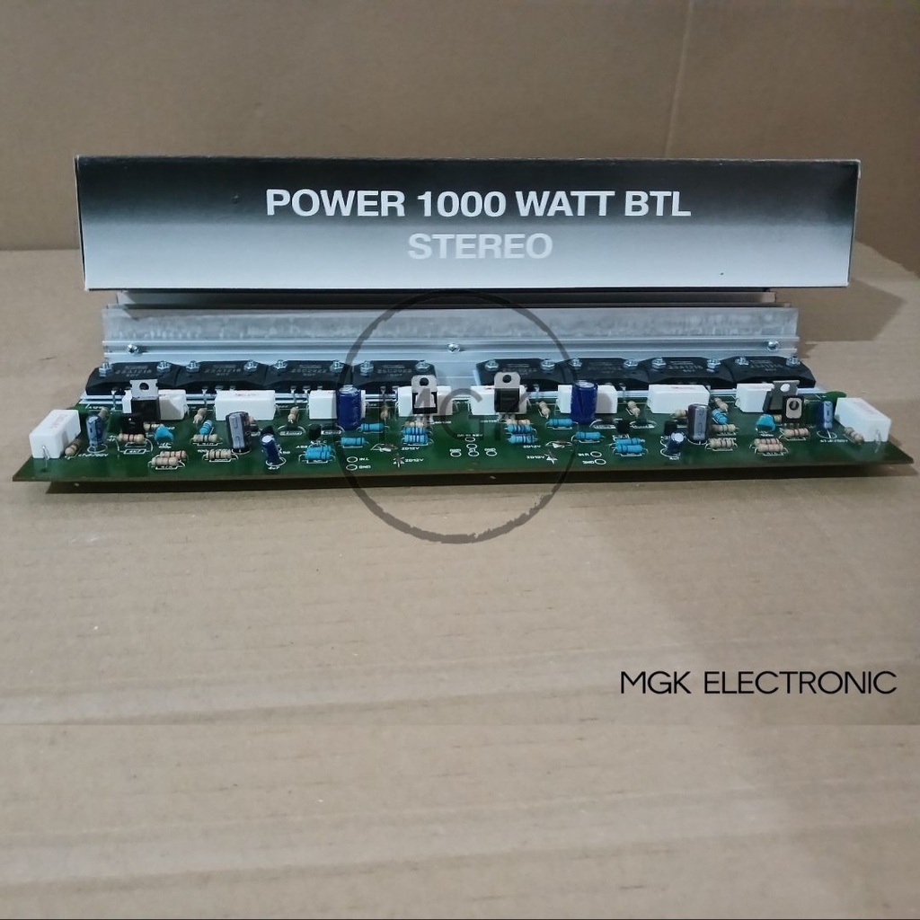 Jual kit power amplifier 1000 watt stereo TR sanken PUMA PRODUCT