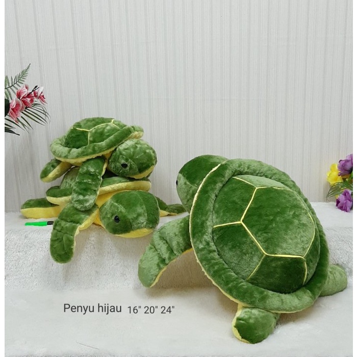 Jual Boneka Penyu Besar Hijau 60cm boneka kura kura thurtle kado anak ...