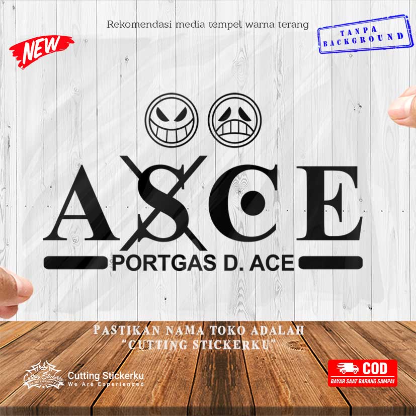 Jual Cutting Stiker Ace Name Logo Variasi Motor Mobil Sticker Timbul ...