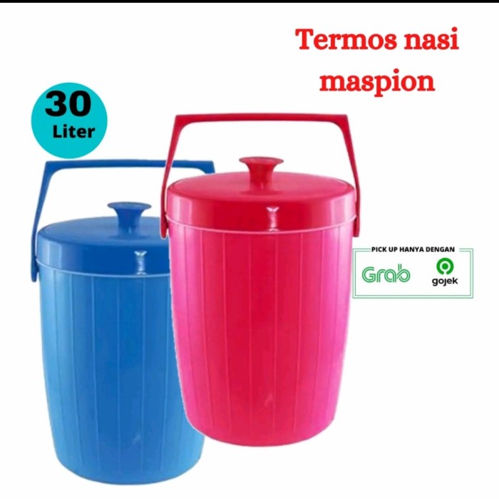 Jual Termos Nasi Maspion / Termos Es Maspion 30 Liter ( By Gojek / Grab ...