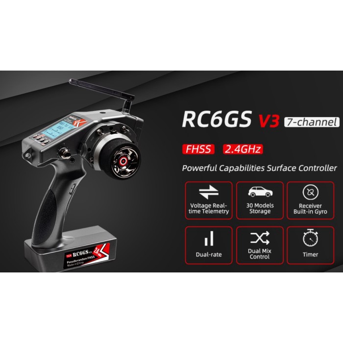 Jual RADIOLINK RC6GS 2.4G 6CH CAR CONTROLLER TRANSMITTER ORIGINAL ...