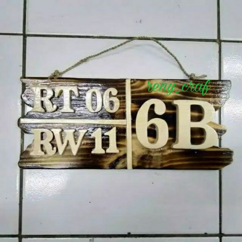Jual Papan Rumah Rt Rw Nomor Rumah Custom Nomor Rumah Tulisan Timbul ...
