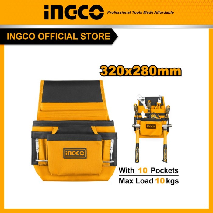 Jual Sabuk Tas Pinggang 10kg Perkakas INGCO HTBP01011 Alat Tool Belt ...