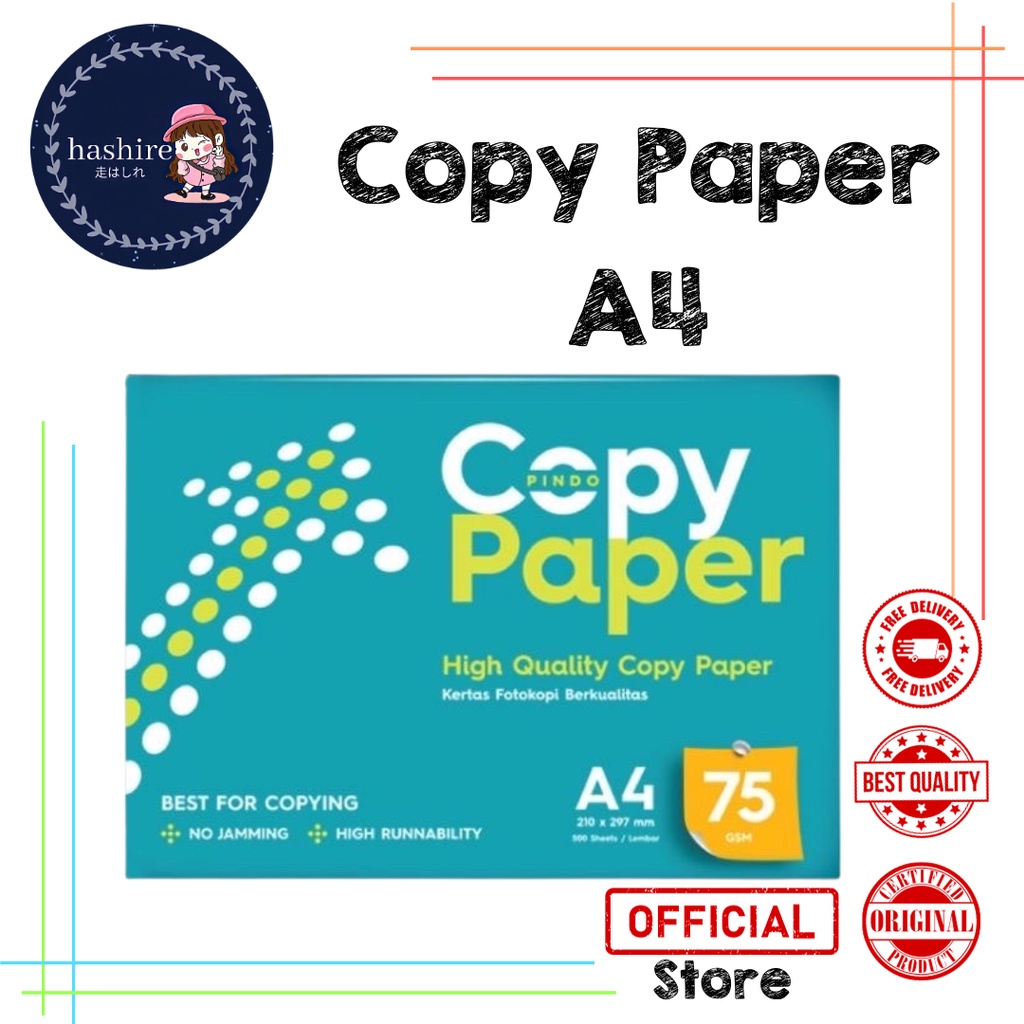 Jual Kertas Hvs Fotocopy Copy Paper Print A4 75gsm 500 Lembar