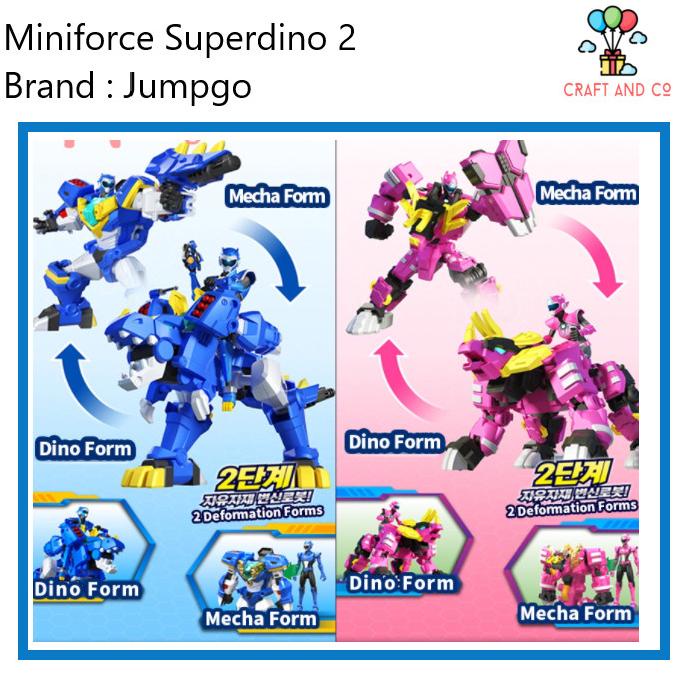 Jual Mainan Robot Mini Force Miniforce Super Dino Transform 2 Ori 