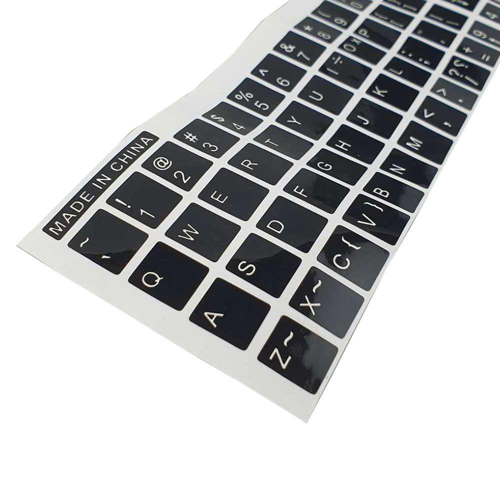 Jual Stiker Keyboard English Layout Key Caps Sticker QWERTY | Shopee ...