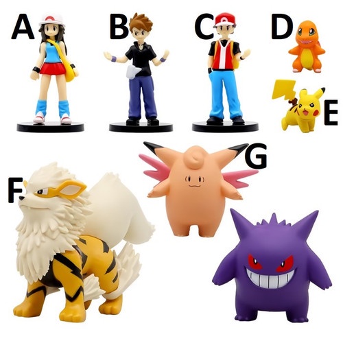 Jual Figure Pikachu Pokemon Scale World 1/20 Ash Fire Red Leaf Green E ...
