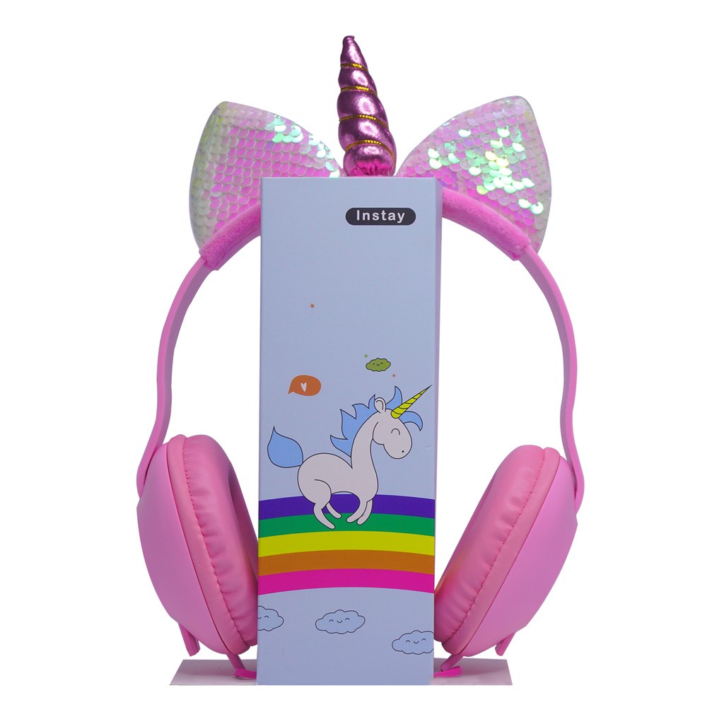 Jual Headphone Unicorn Earphone Lucu Headset Kekinian With C Headphone Anak Lucu Gadis Putri