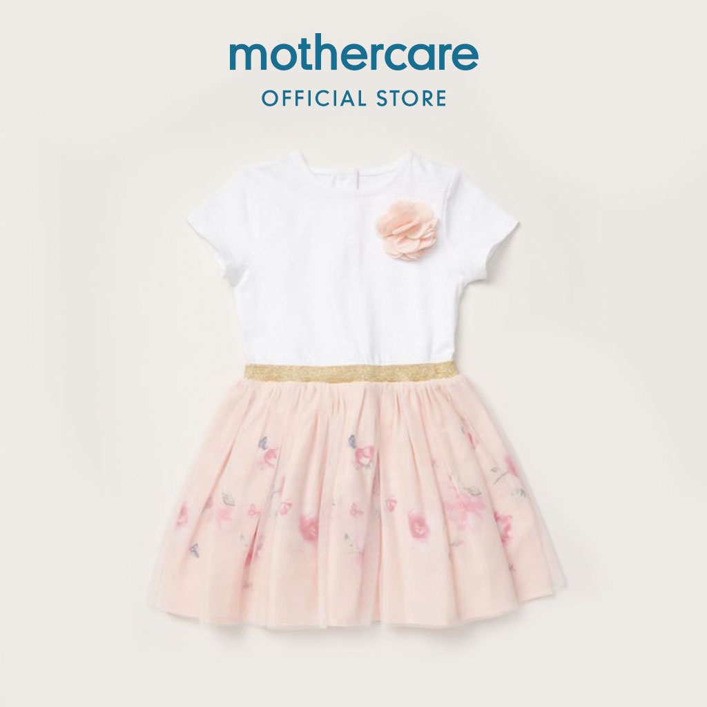 Mothercare Pink Cat Twofer Dress