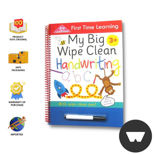 Jual Igloo Books - First Time Learning: My Big Wipe Clean- Handwriting ...