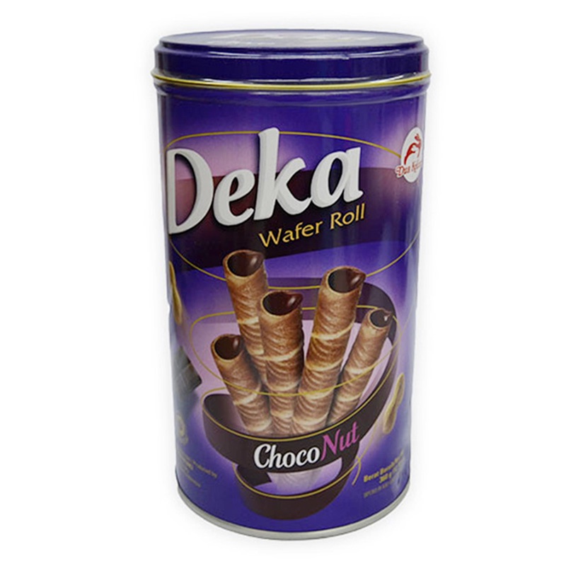 Jual Deka Wafer Roll Choco Nut Kaleng 280 g | Shopee Indonesia