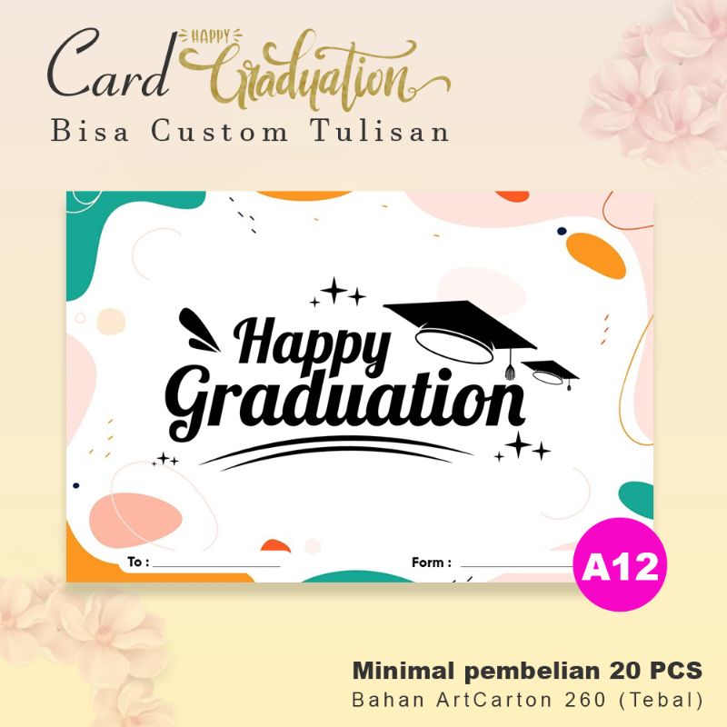 Jual Kartu Ucapan Happy Graduation / Greeting Card Happy Graduation
