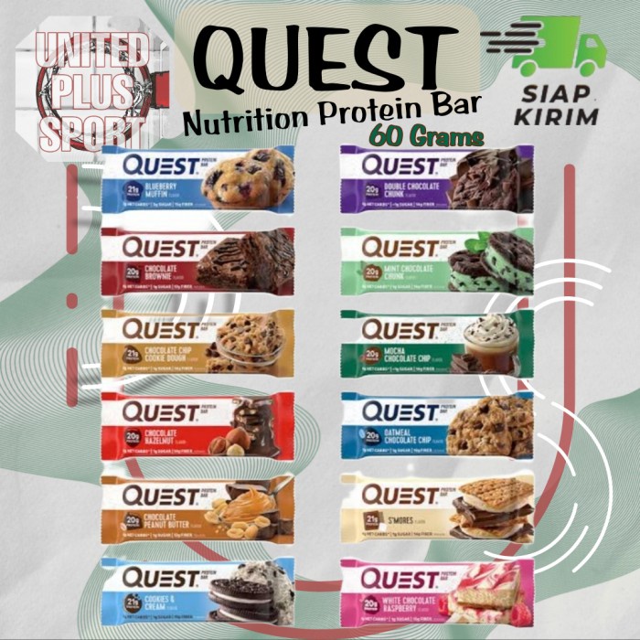 Jual QUEST PROTEIN BAR QUEST NUTRITION 60 GR | Shopee Indonesia