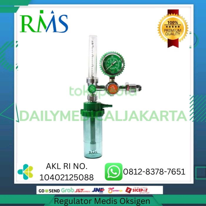 Jual Botol Regulator Oksigen Medis Humidifier RMS/Tabung Regulator ...