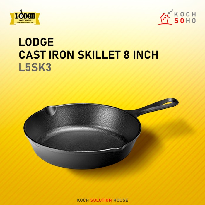 The Italian Chef Lodge Cast Iron Double Handle Skillet - 30.48cm