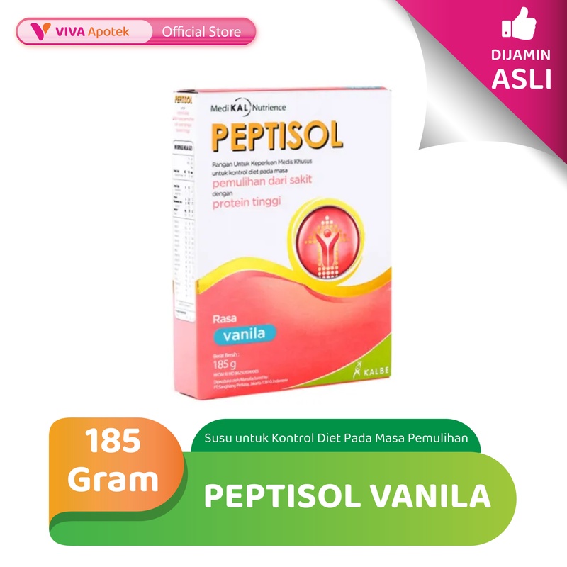 Jual Peptisol Susu Khusus Tinggi Protein Rasa Vanilla (189 Gram ...