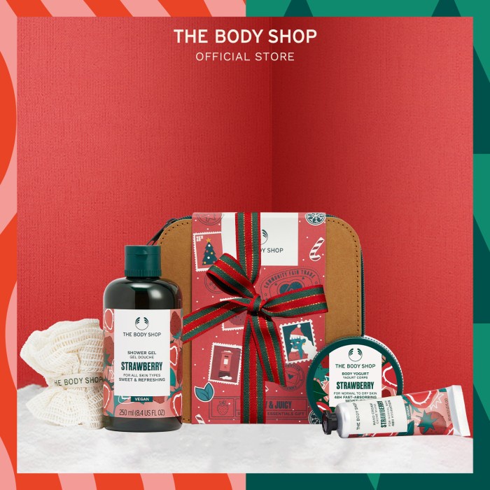 Jual The Body Shop Christmas Gift Fruity And Moisturizing Strawberry