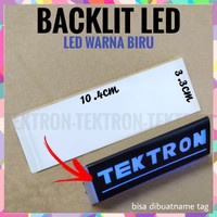Jual Backlit 1x LED biru LCD 4x20 4*20 Name Tag Papan Nama Nyala Back ...
