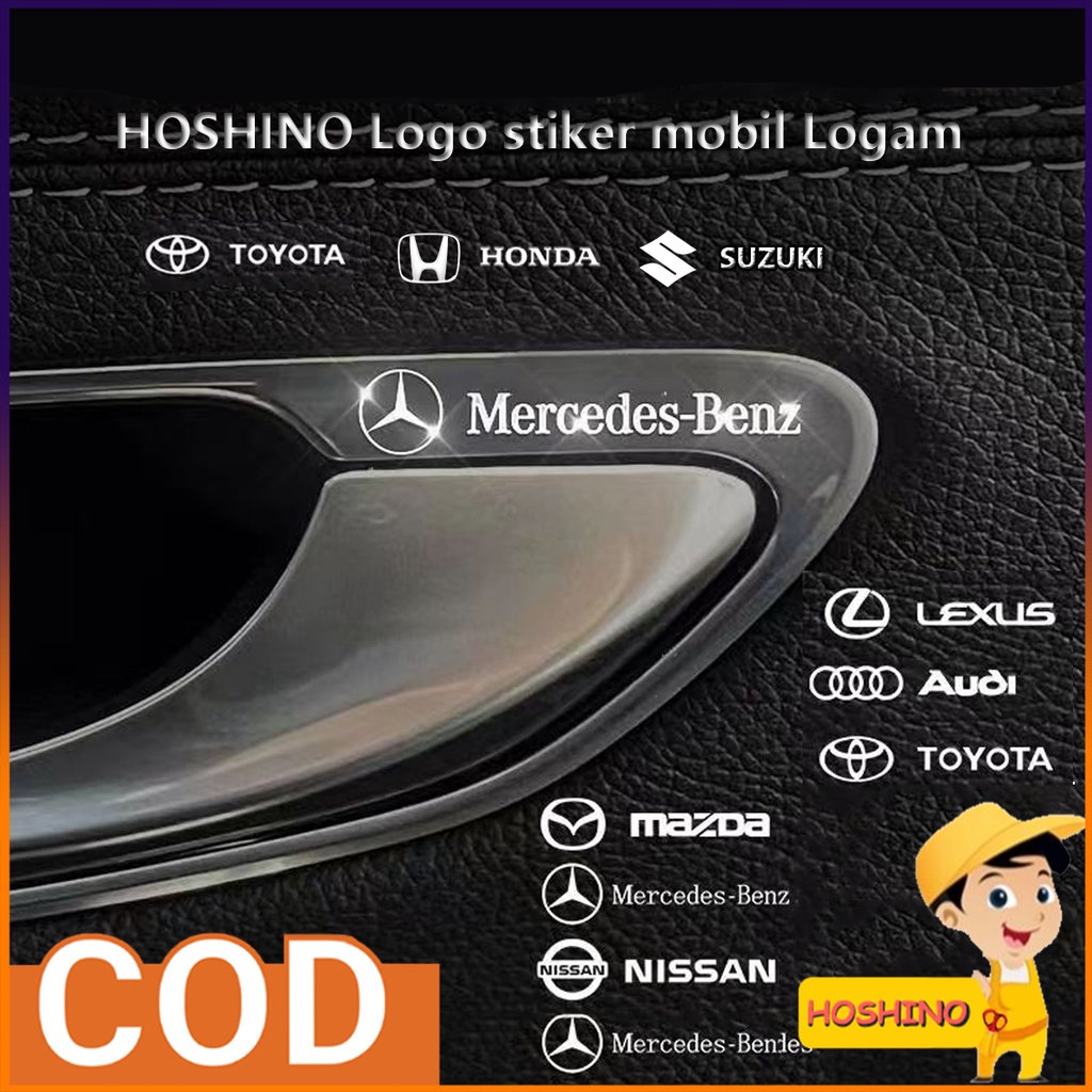 Jual Hoshino Stiker Mobil Logam Logo D Stiker Eksterior Stiker Interior Mobil Stiker Mobil