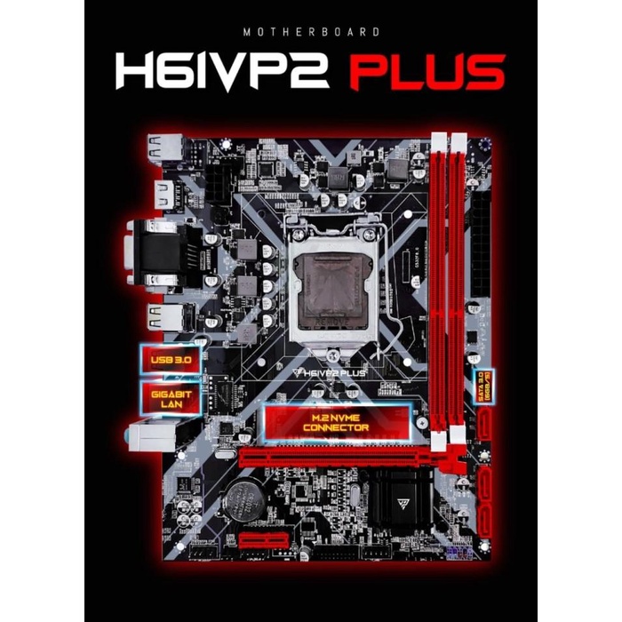 Jual MAINBOARD MOTHERBOARD GAMING VARRO H61 VP2 PLUS SOCKET 1155 DDR3 NVME Shopee Indonesia