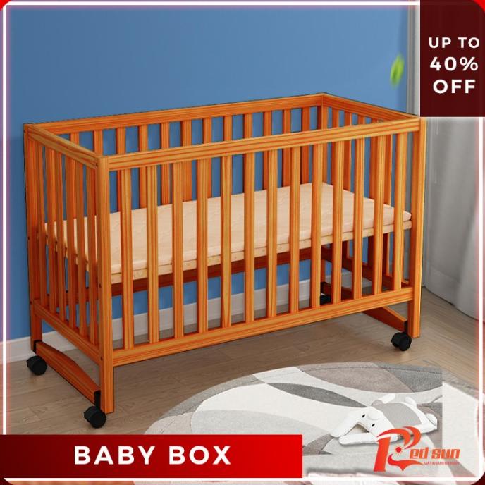 Jual Baby Crib / Baby Box Kayu Solid / Tempat Tidur Bayi / Ranjang