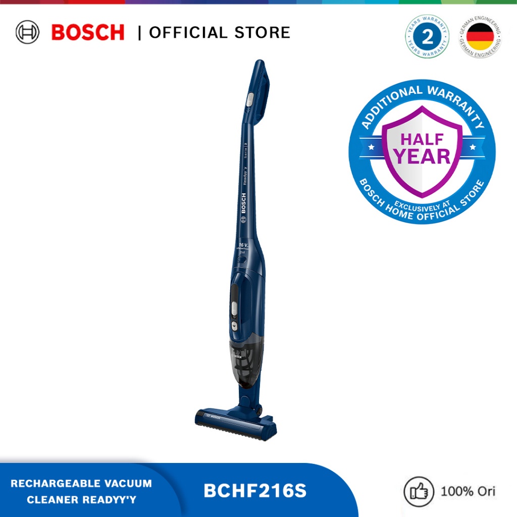Jual Bosch BCHF216S Rechargeable Vacuum Cleaner Readyy'y | Shopee Indonesia