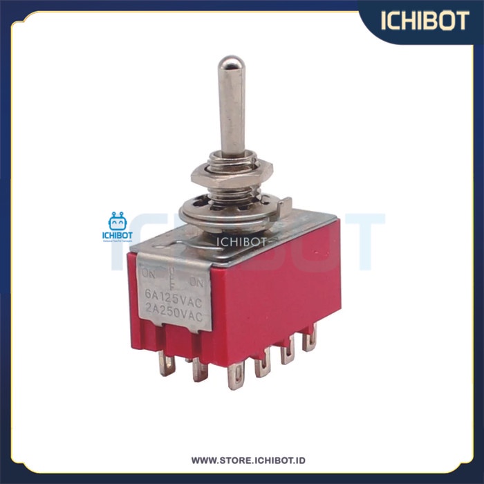 Jual Saklar MTS-402 MTS 402 Rocker Switch Toggle ON OFF ON 4 Terminal ...