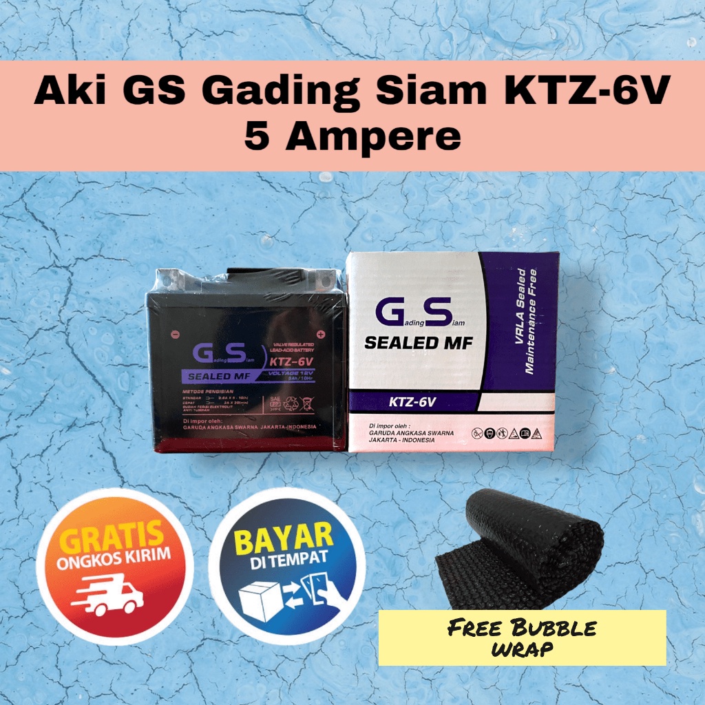 Jual Aki Motor Honda ADV 150 Adventure 150 GTZ6V GS Gading Siam Accu