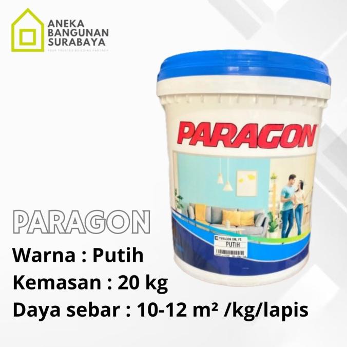 Jual Bebas Ongkir Cat Tembok Paragon Putih Kg Shopee Indonesia